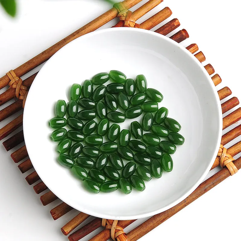 10X6.5X6.5mm Natural Jade Beads Nephrite Bead WBD86