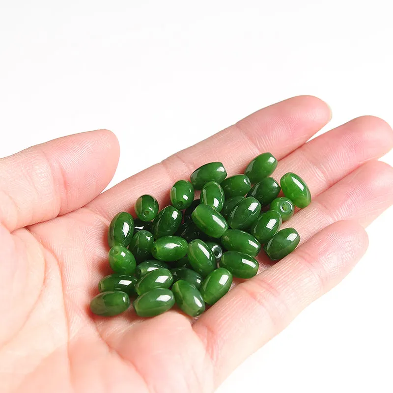10X6.5X6.5mm Natural Jade Beads Nephrite Bead WBD86