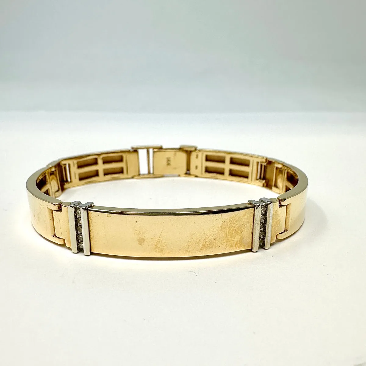 14K Gold  Bracelet with Diamonds
