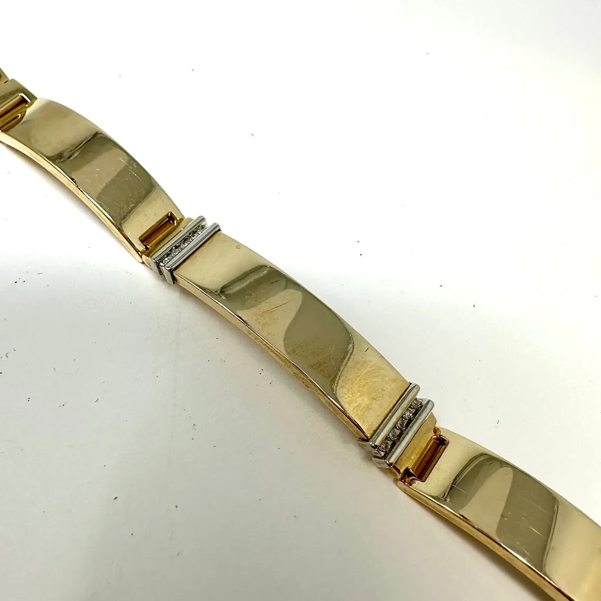 14K Gold  Bracelet with Diamonds