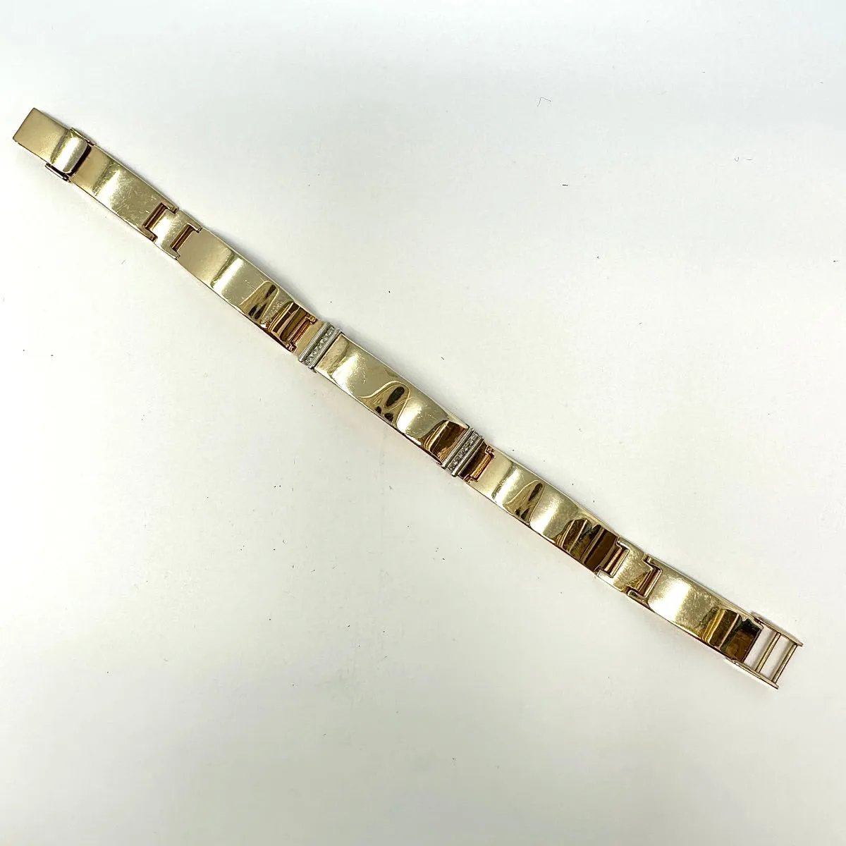 14K Gold  Bracelet with Diamonds