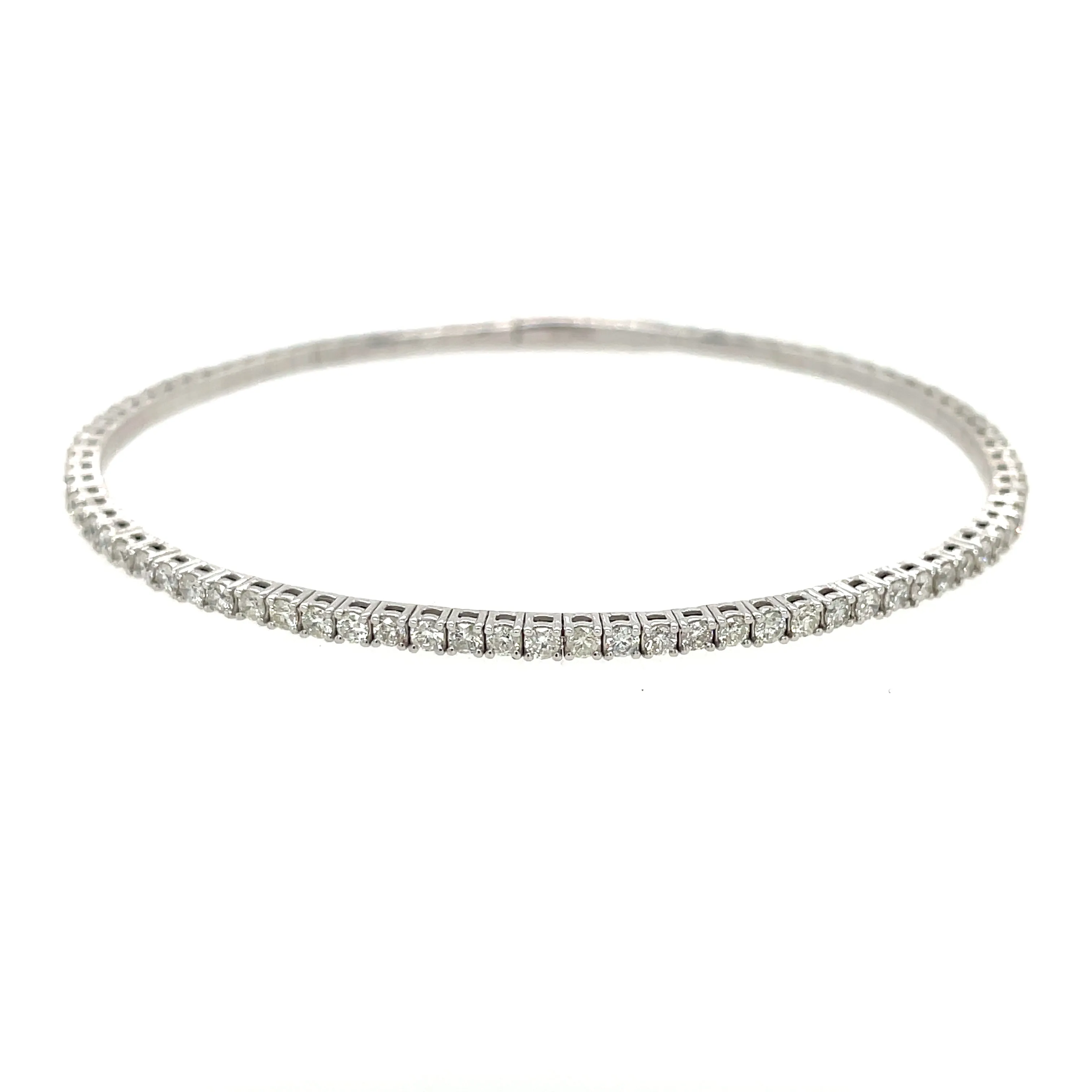 14KW Diamond Flexi-Bangle Tennis Bracelet w/ 1.50 ctw