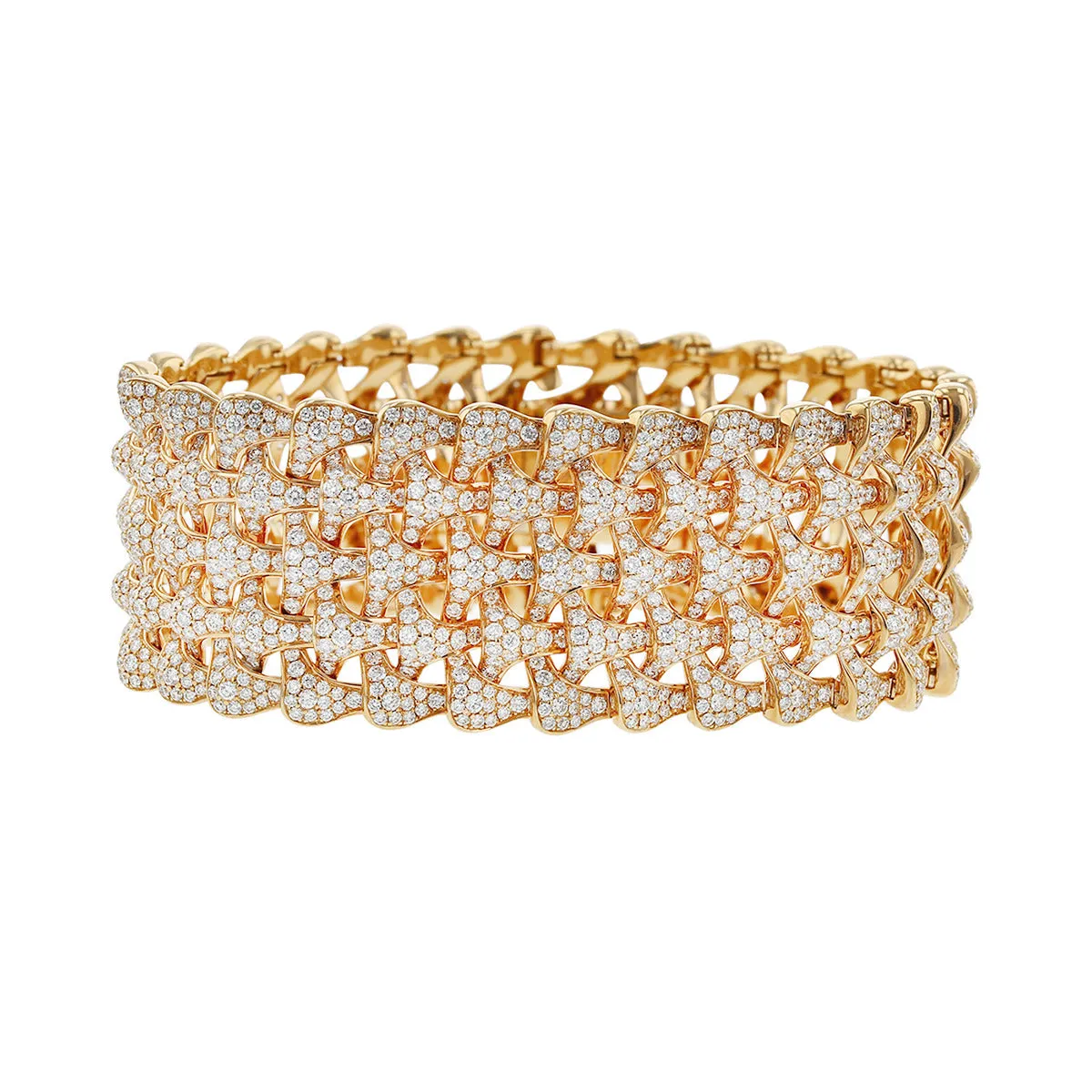 18K Rose Gold and Diamond Bracelet