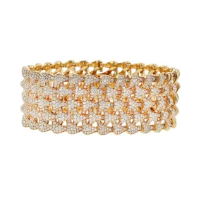 18K Rose Gold and Diamond Bracelet