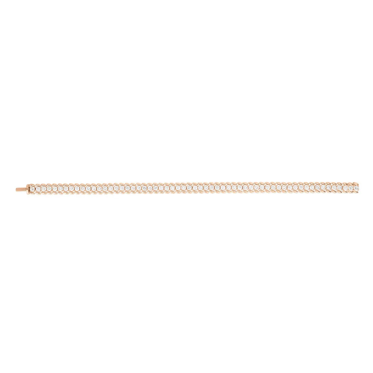 18K Rose Gold Classic Diamond Bracelet
