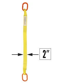 2"x7' (1 ply) Single Leg Nylon Sling w/ Master Link Both Ends