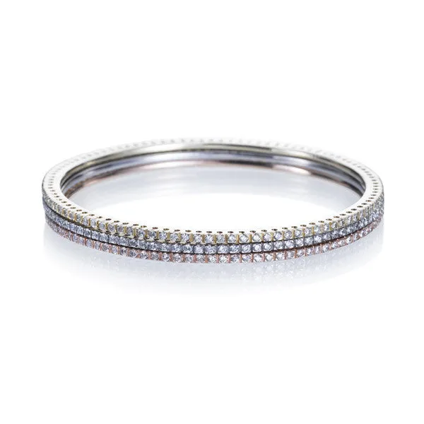 3-Tone Set of Bangle Bracelets (3)