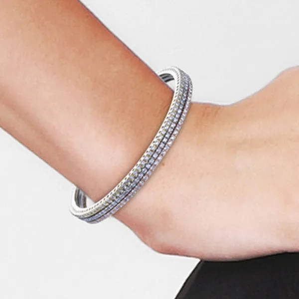 3-Tone Set of Bangle Bracelets (3)
