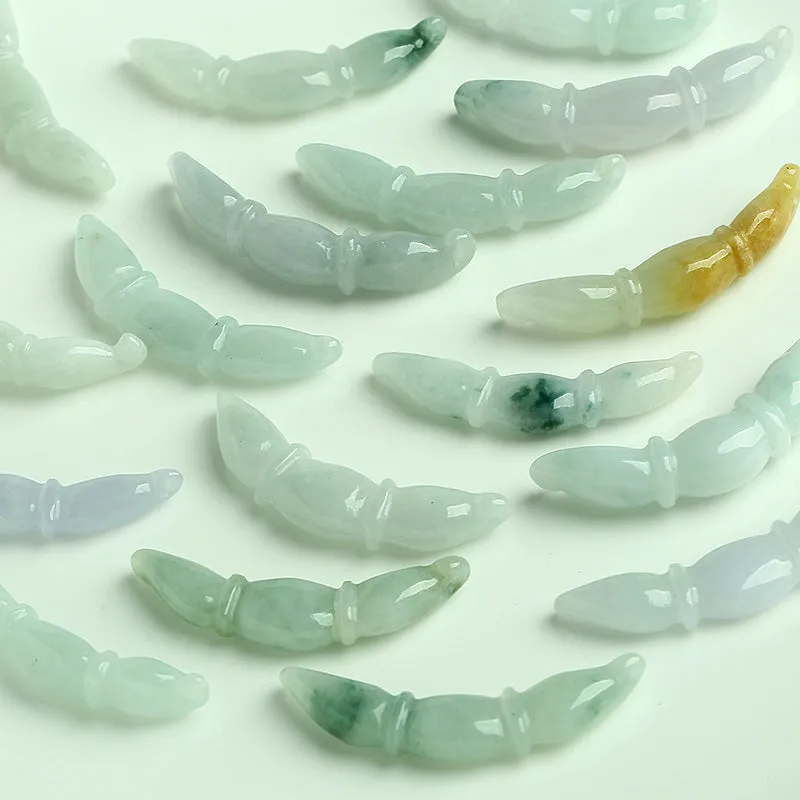 40X8X6mm Natural Jade Beads Jadeite Bead WBD52