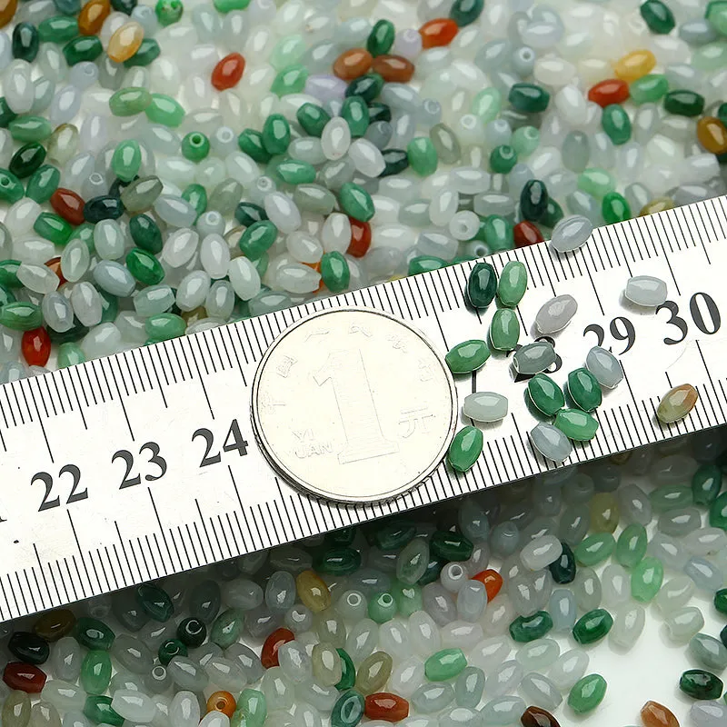 5.5X3.5X3.5mm Natural Jade Beads Jadeite Bead WBD35