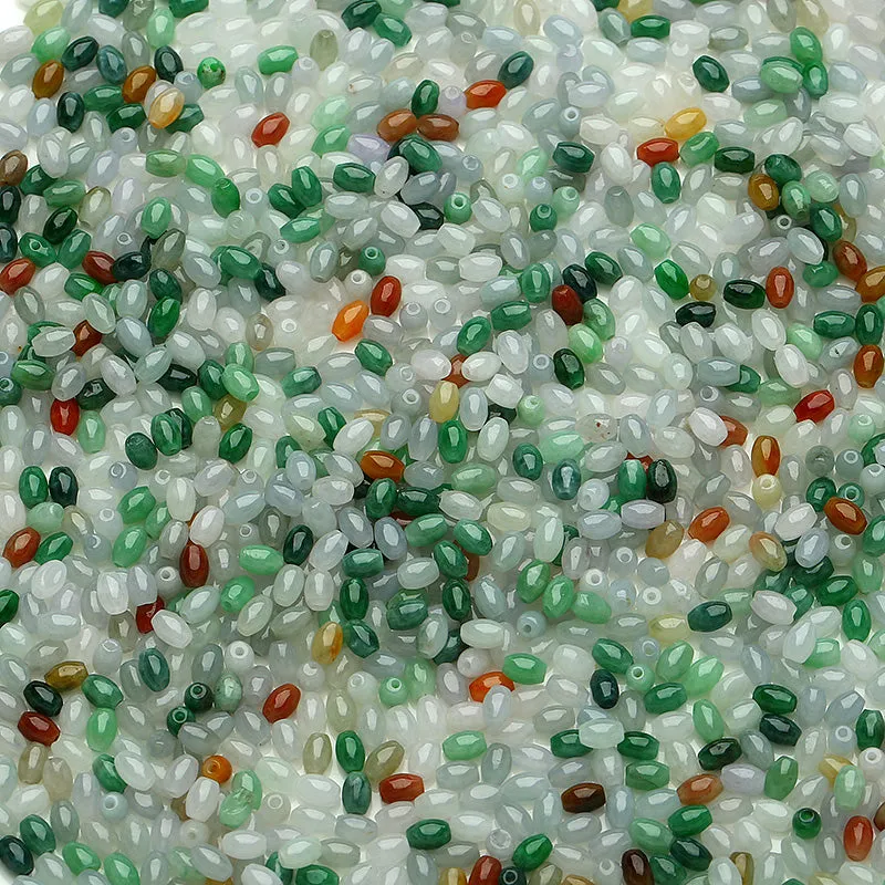 5.5X3.5X3.5mm Natural Jade Beads Jadeite Bead WBD35