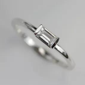 5x3mm Baguette Stacking Ring