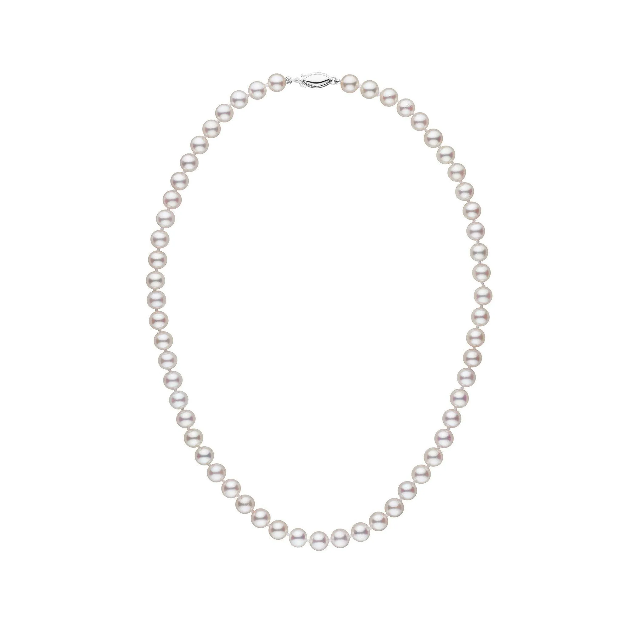 6.0-6.5 mm 16 Inch White Akoya AAA Pearl Necklace