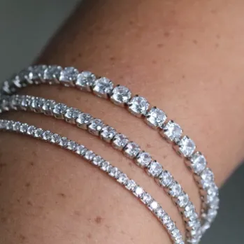 925 Sterling Silver Tennis Bracelet
