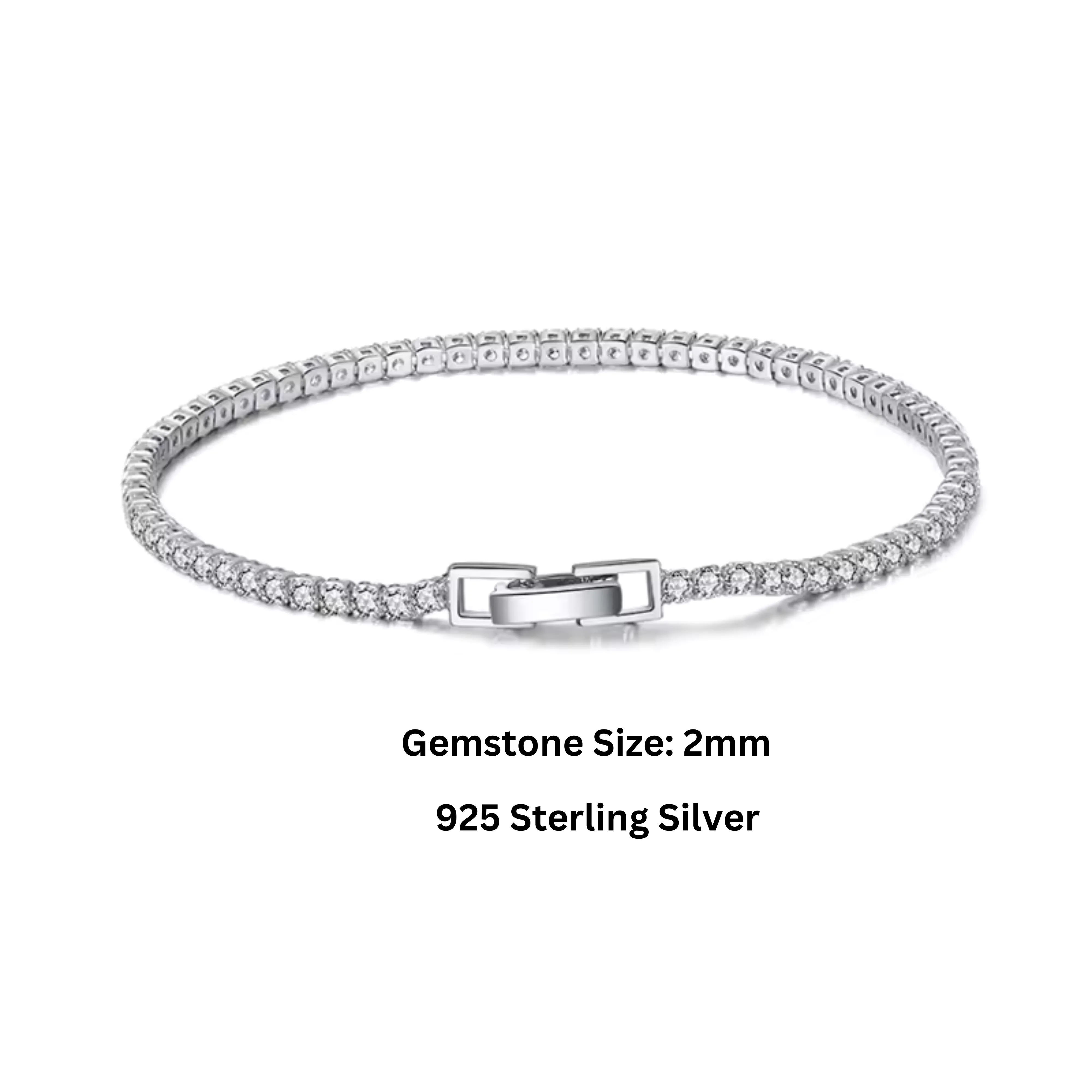 925 Sterling Silver Tennis Bracelet