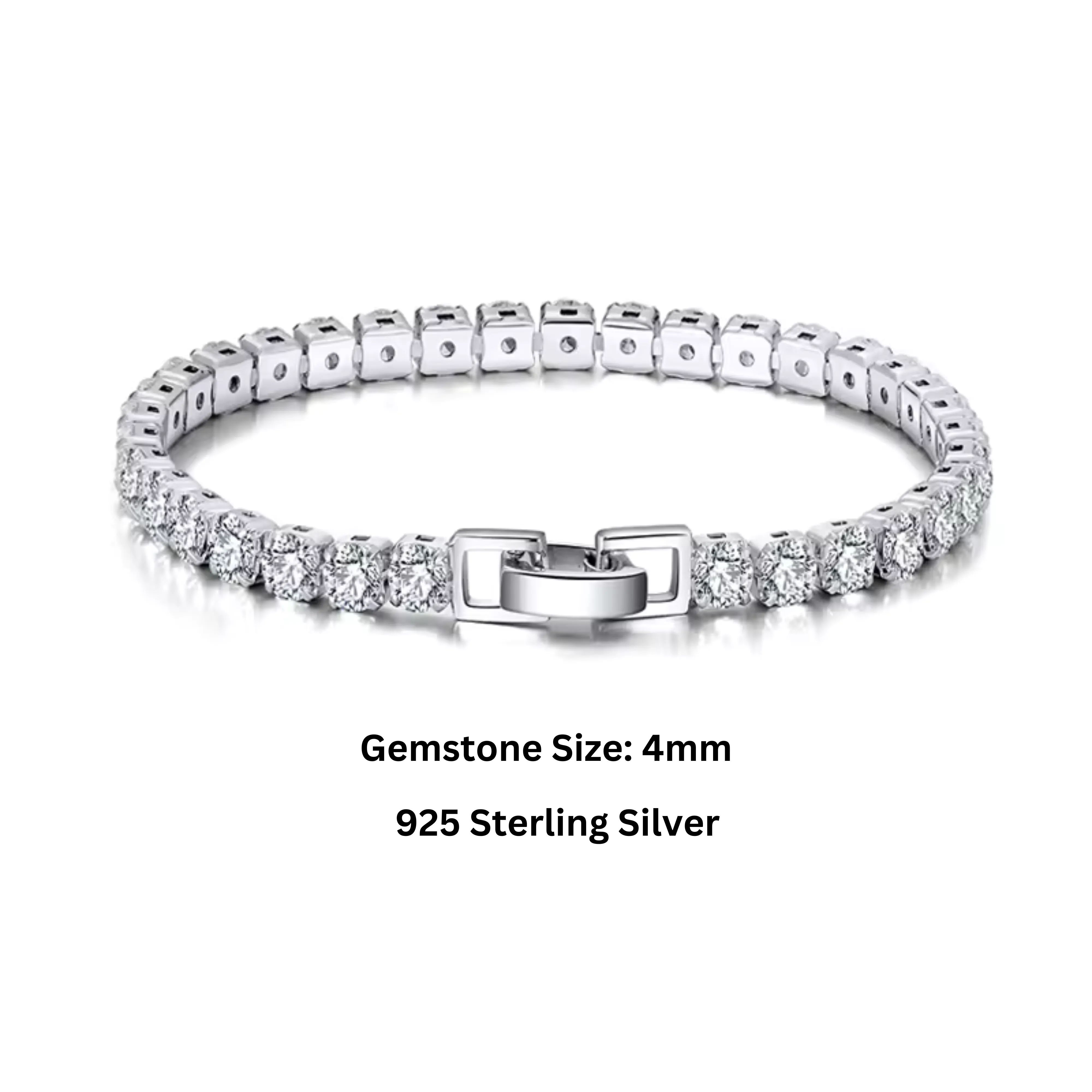 925 Sterling Silver Tennis Bracelet