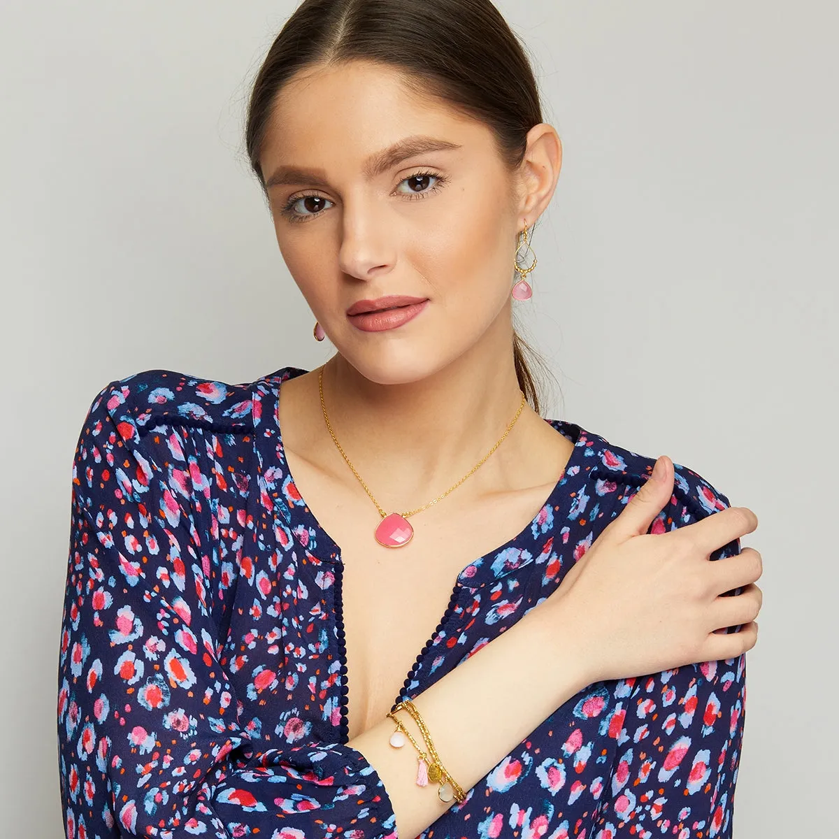 Acapulco  Pink Jade Necklace