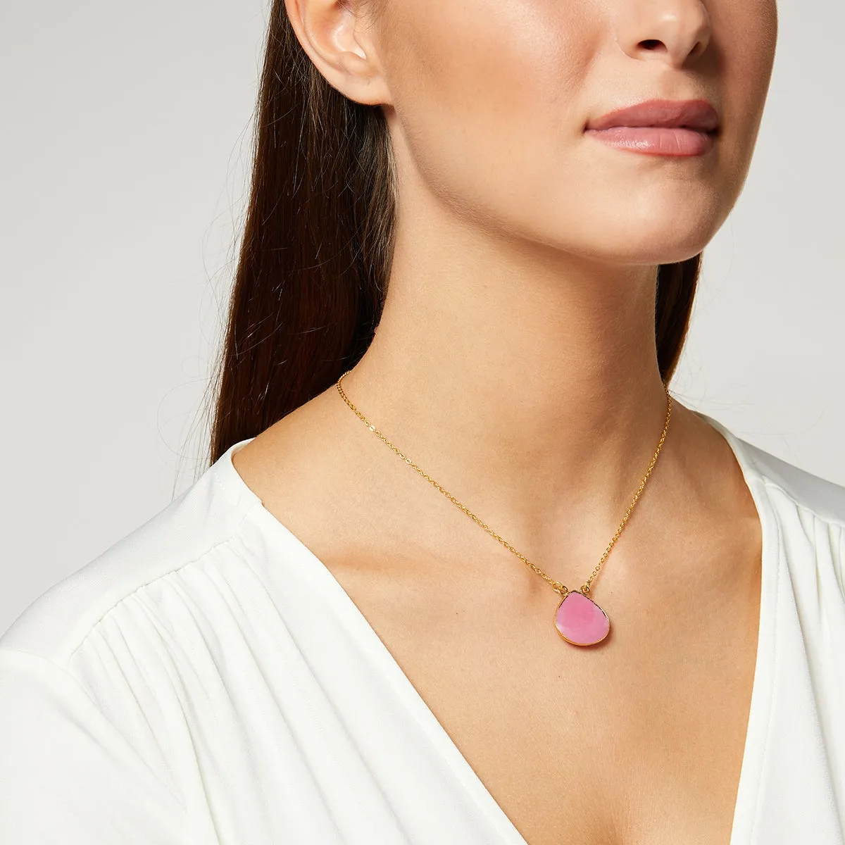 Acapulco  Pink Jade Necklace