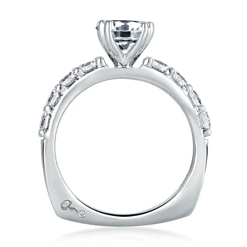 A.Jaffe Engagement Rings Timeless Classic Shared Prong Engagement Ring MES078/20