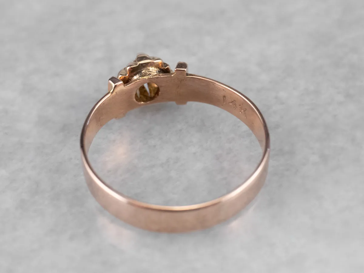 Antique Buttercup Diamond Engagement Ring
