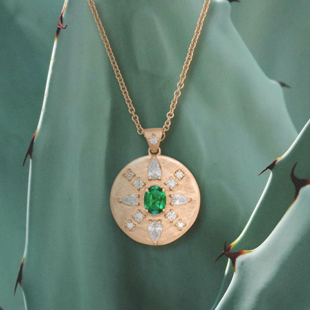 Arcadia Pendant, Emerald