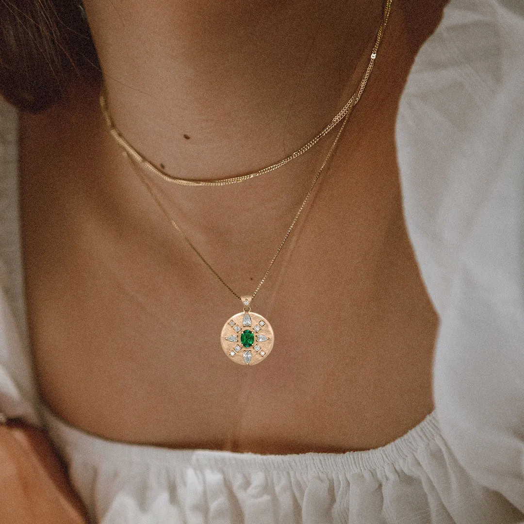 Arcadia Pendant, Emerald