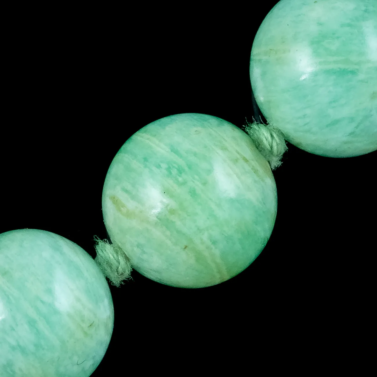Art Deco Jade Bead Princess Necklace