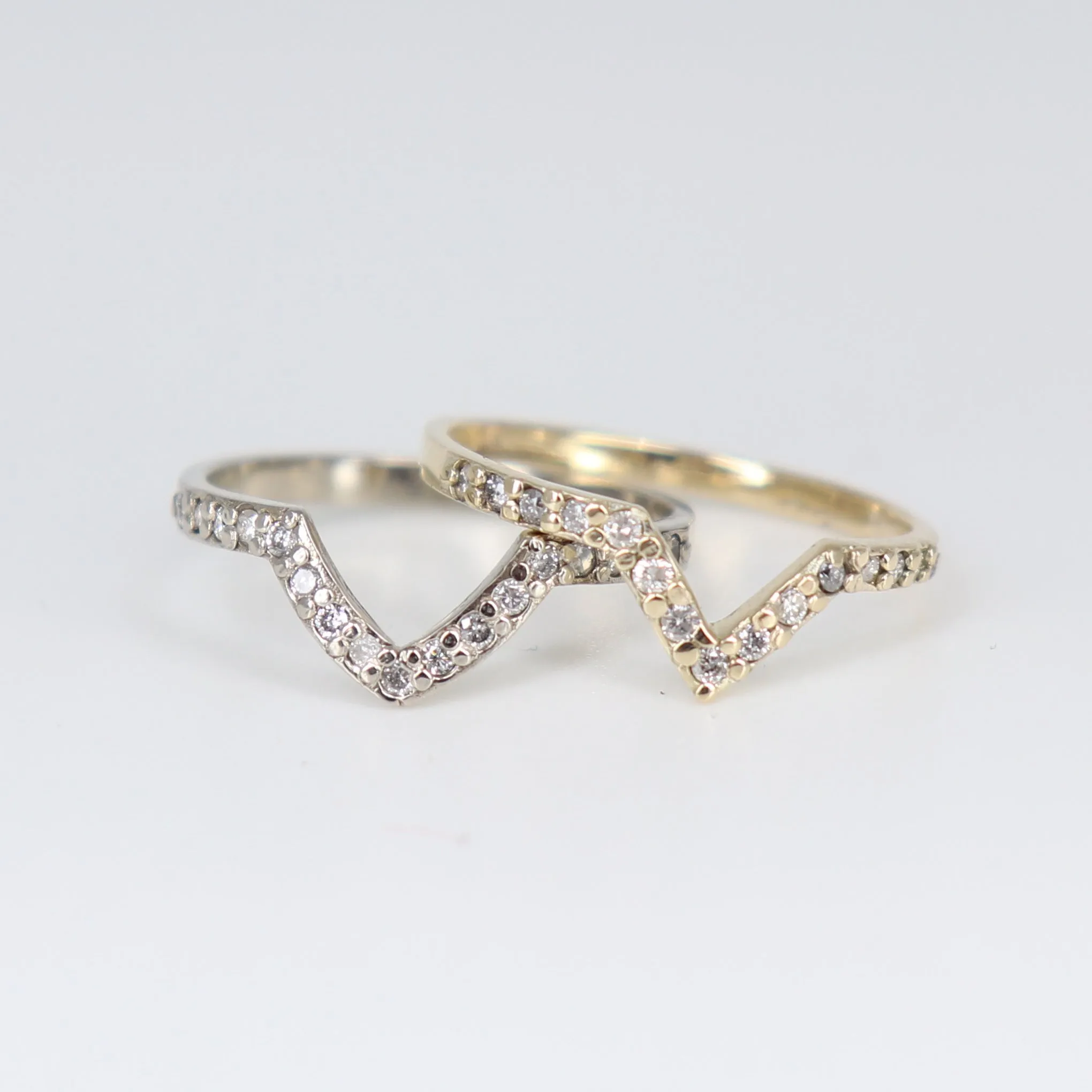 Baby Nova Yellow Gold Diamond Pavè Ring