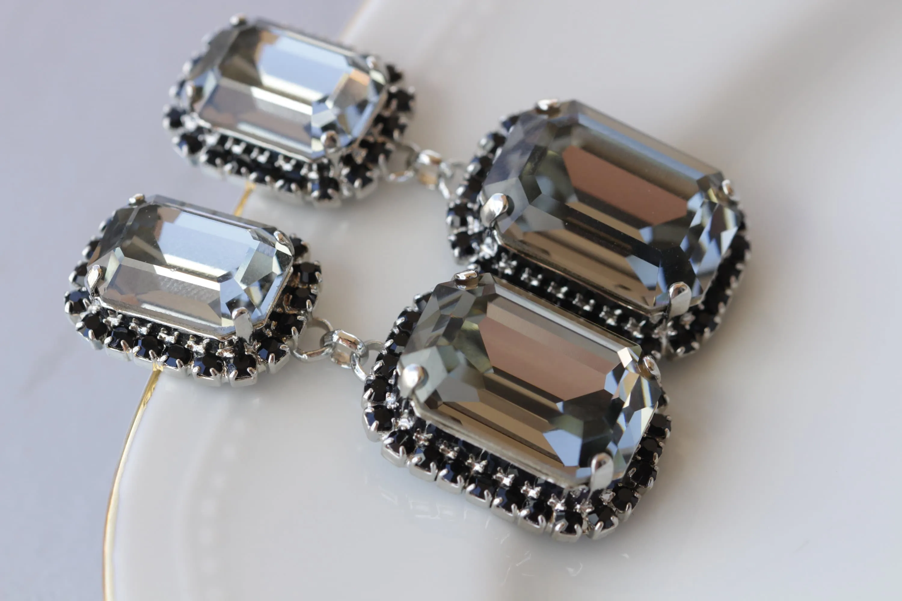 BLACK AND GRAY Earrings