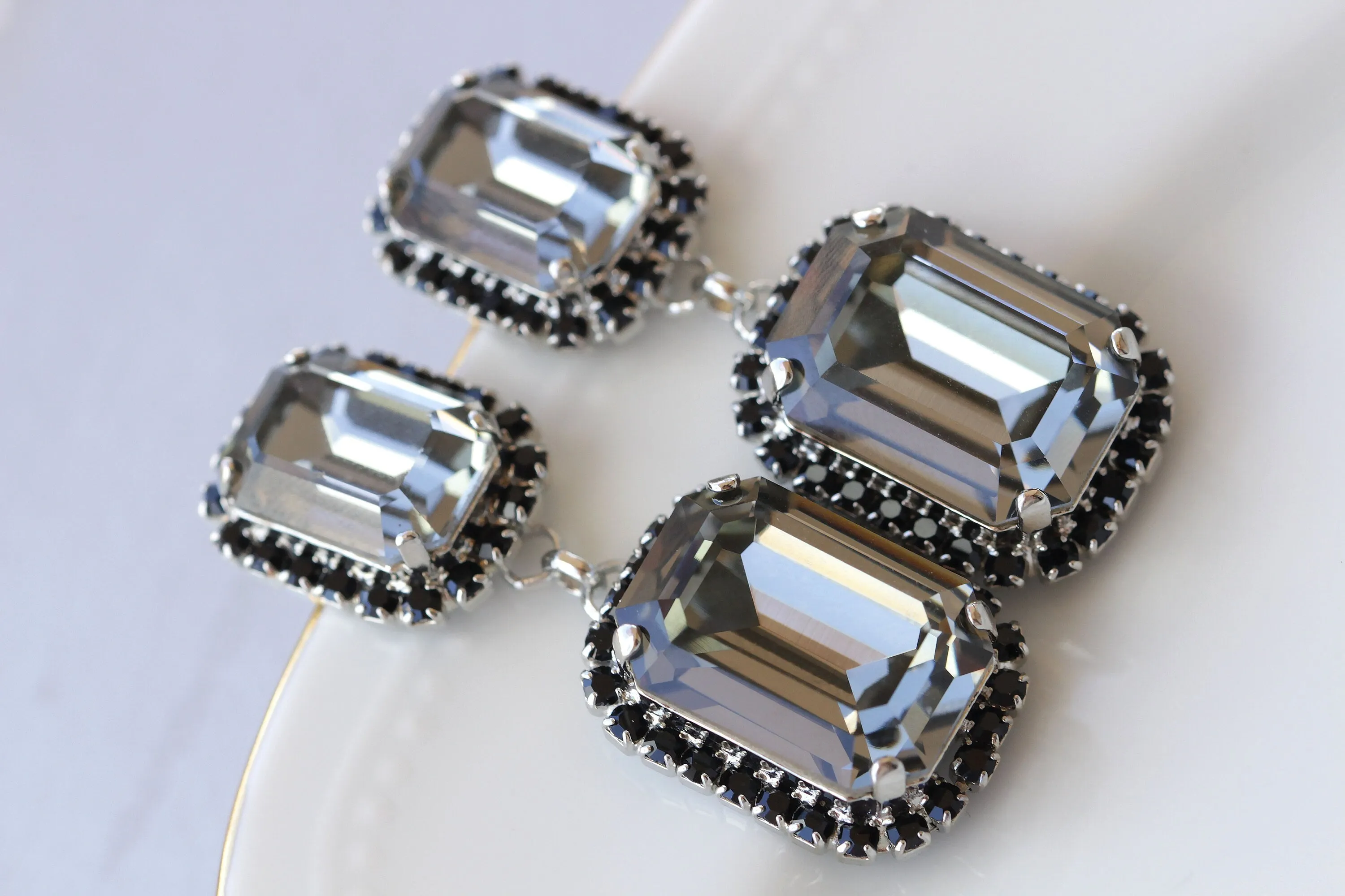 BLACK AND GRAY Earrings