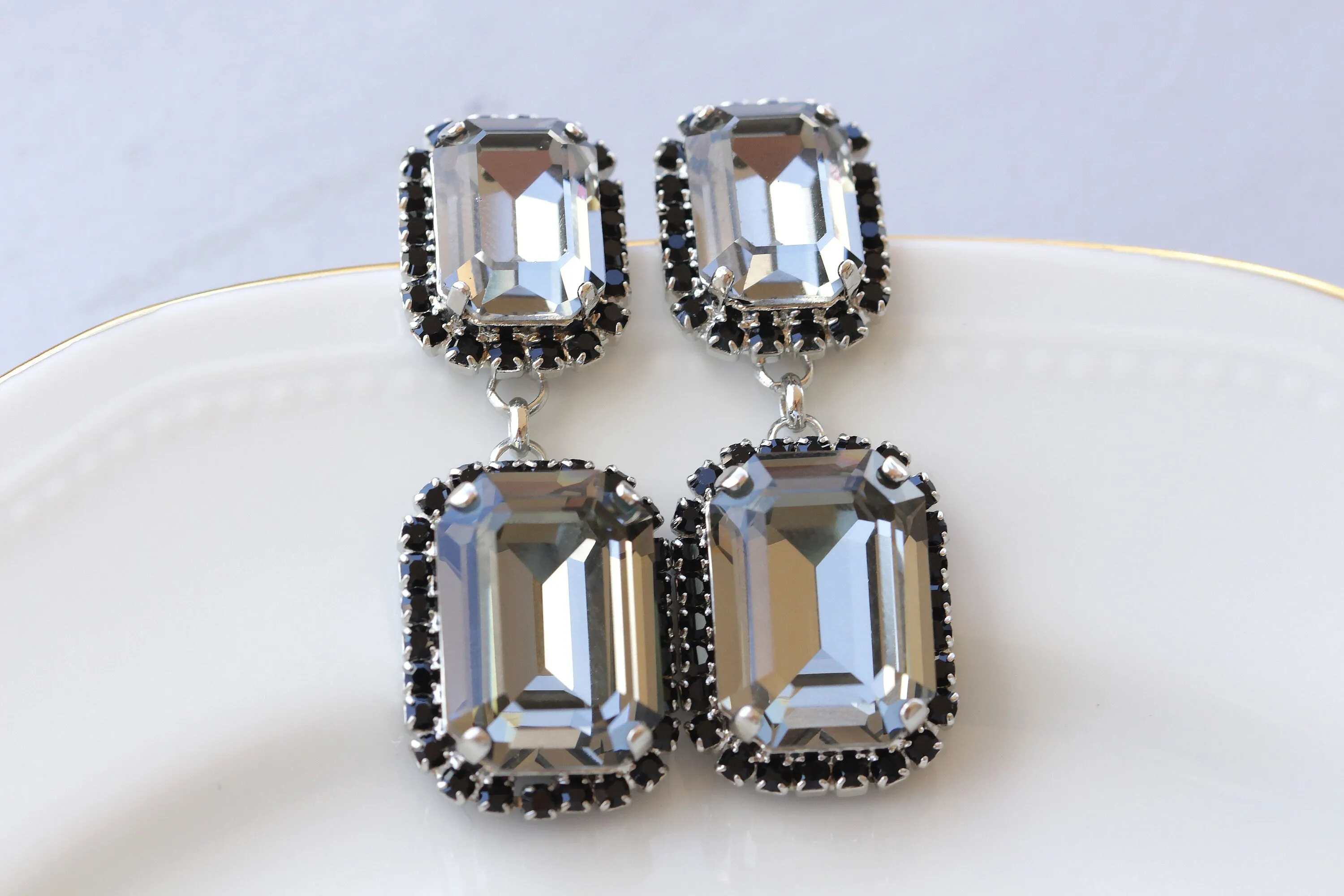 BLACK AND GRAY Earrings