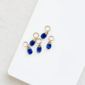 Blue Sapphire Drop Bijou Charm