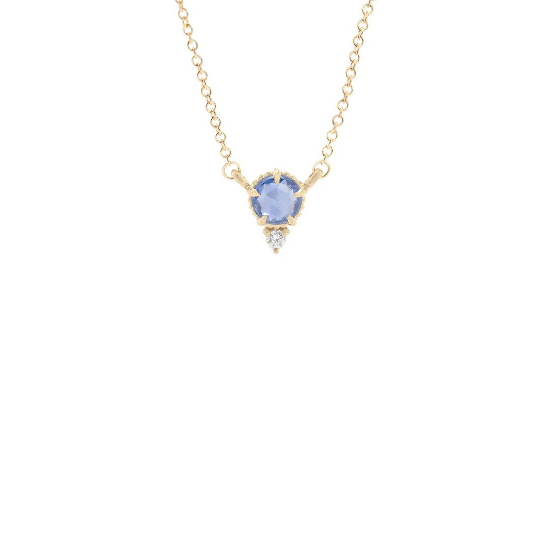 Blue Sapphire Evergreen Necklace