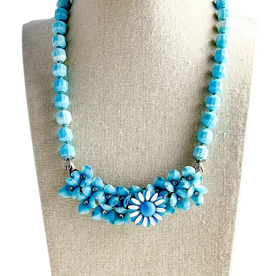 Bluebell Collage Necklace