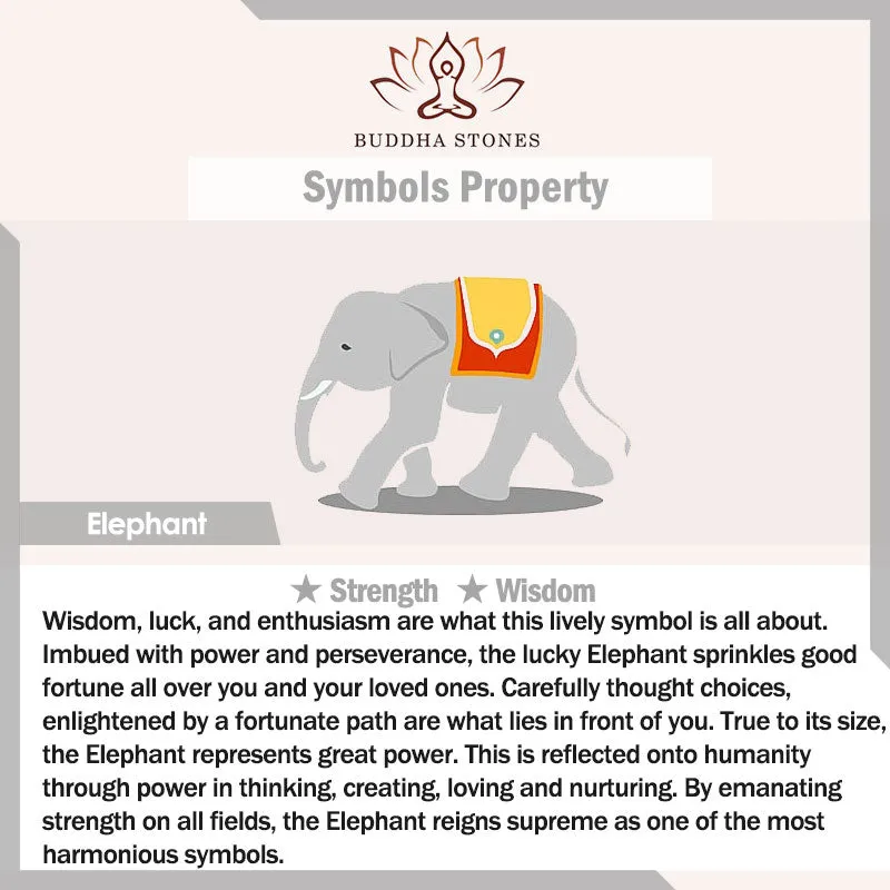 Buddha Stones 925 Sterling Silver Hetian Cyan Jade Elephant Success Necklace Pendant