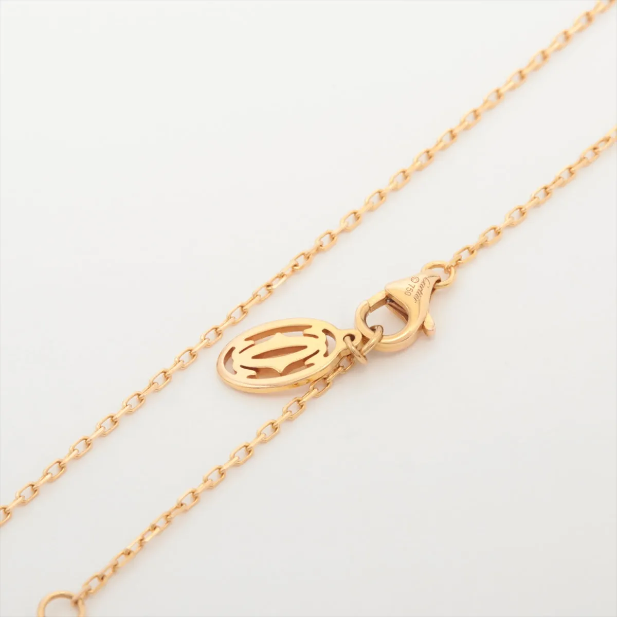 Cartier Damenuhr Pink Sapphire Yellow Gold Necklace