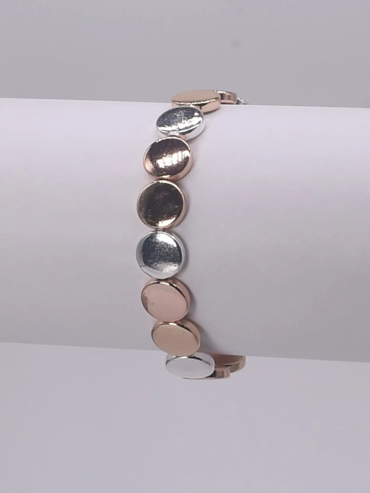 CB2122 Small Metal Beads Stretch Bracelet