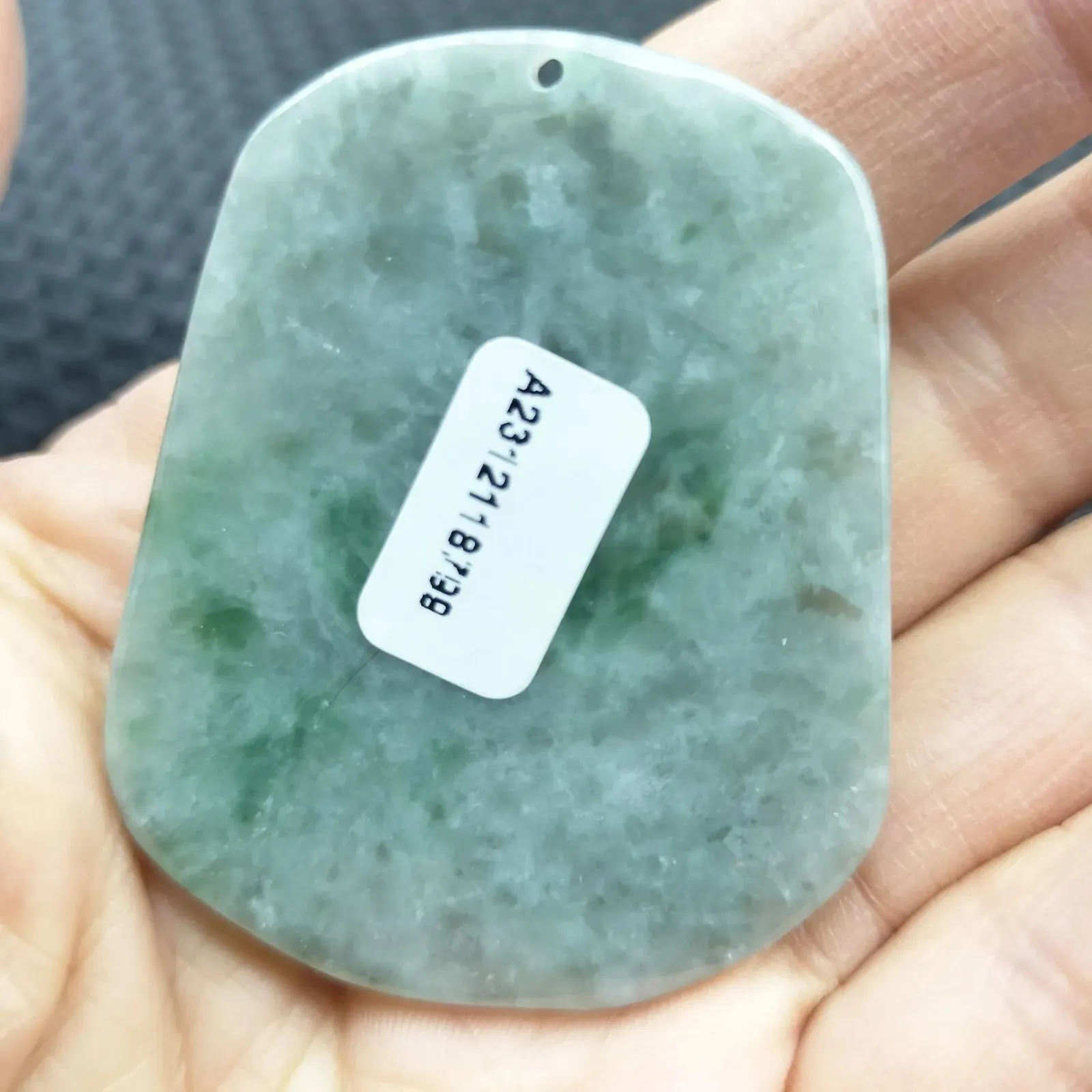 Certified Green Lavender Natural Type A Jade Jadeite Carved Ship Bird Pendant Necklace