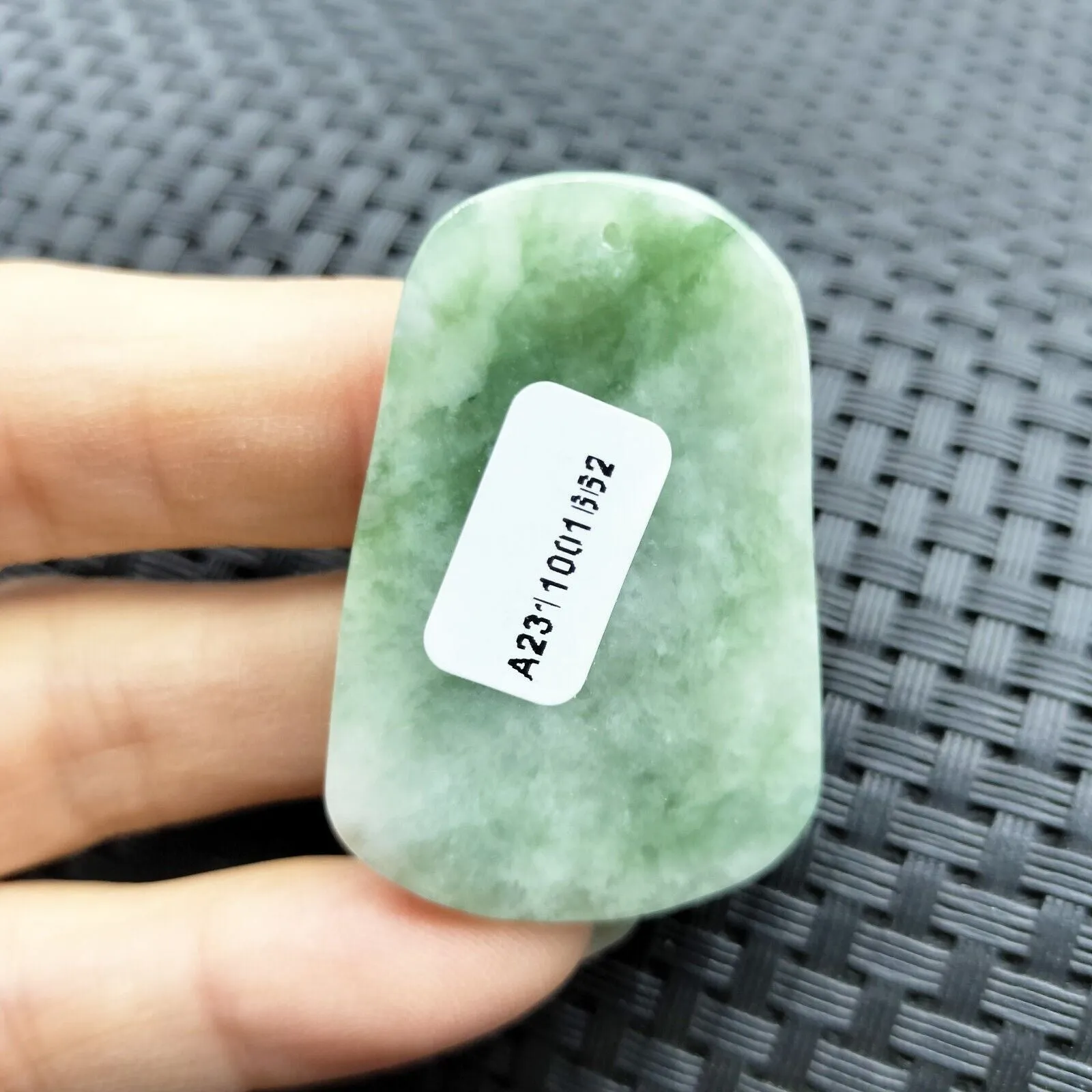Certified Green Natural A Jade Jadeite Carved Pendant Landscape Painting Necklace