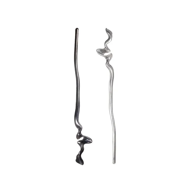 Chic Chinese Metal Hair Stick for Stylish Buns