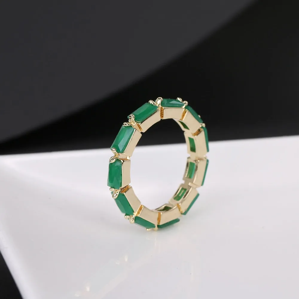 Cubic Zirconia Engagement Crystal Rings
