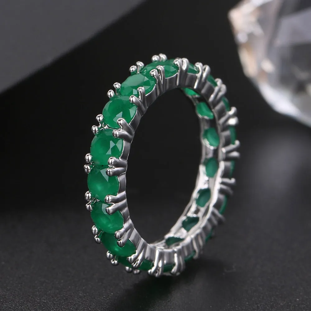 Cubic Zirconia Engagement Crystal Rings