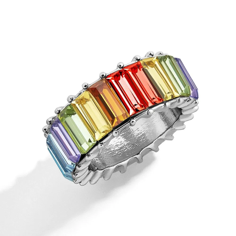 Cubic Zirconia Engagement Crystal Rings