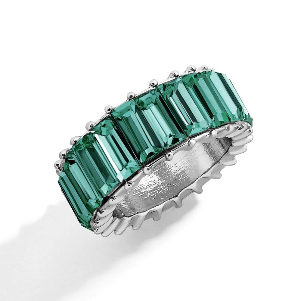 Cubic Zirconia Engagement Crystal Rings