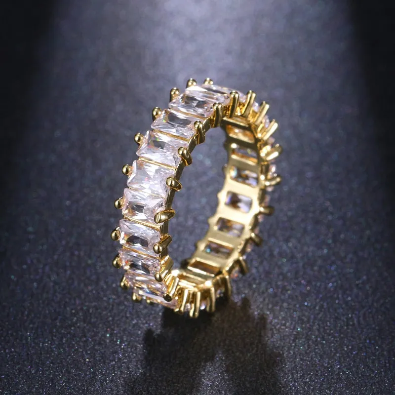 Cubic Zirconia Engagement Crystal Rings