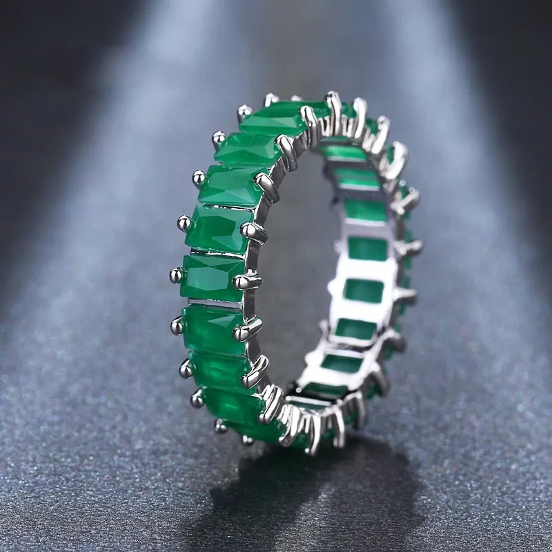 Cubic Zirconia Engagement Crystal Rings