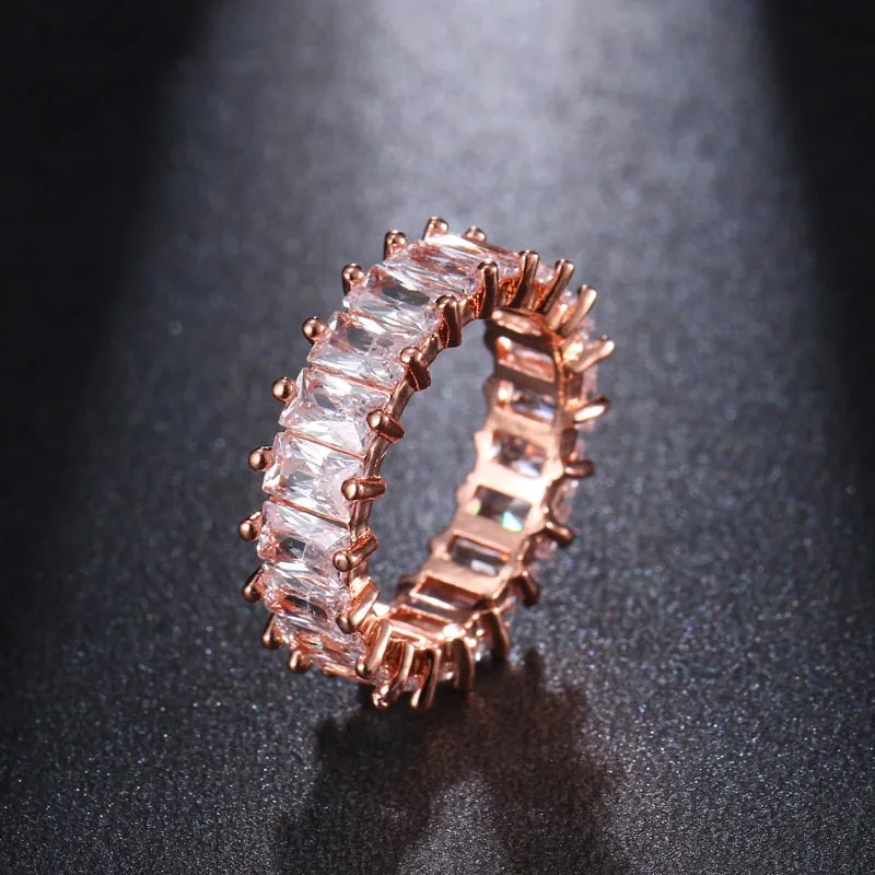 Cubic Zirconia Engagement Crystal Rings