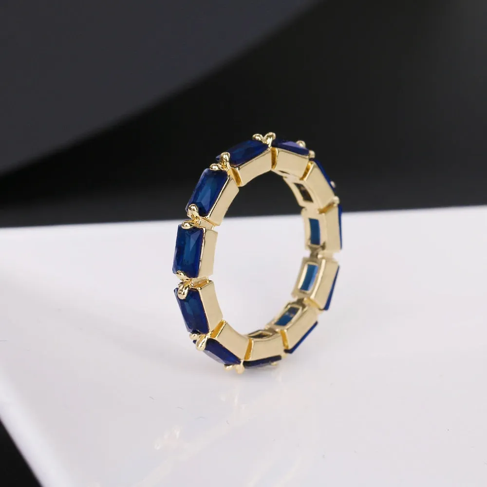 Cubic Zirconia Engagement Crystal Rings
