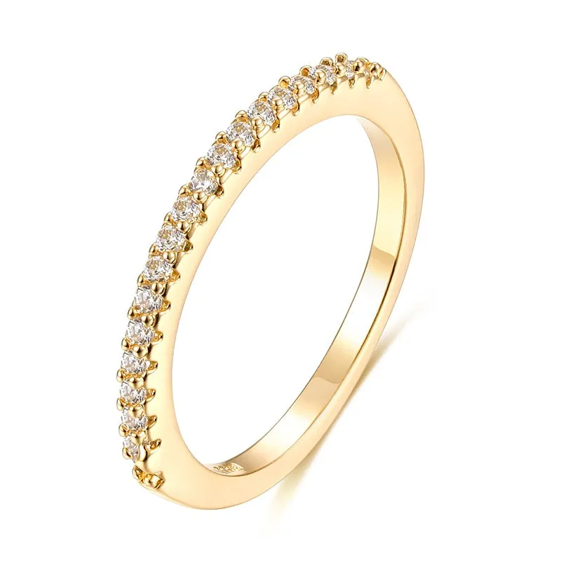 Cubic Zirconia Engagement Crystal Rings