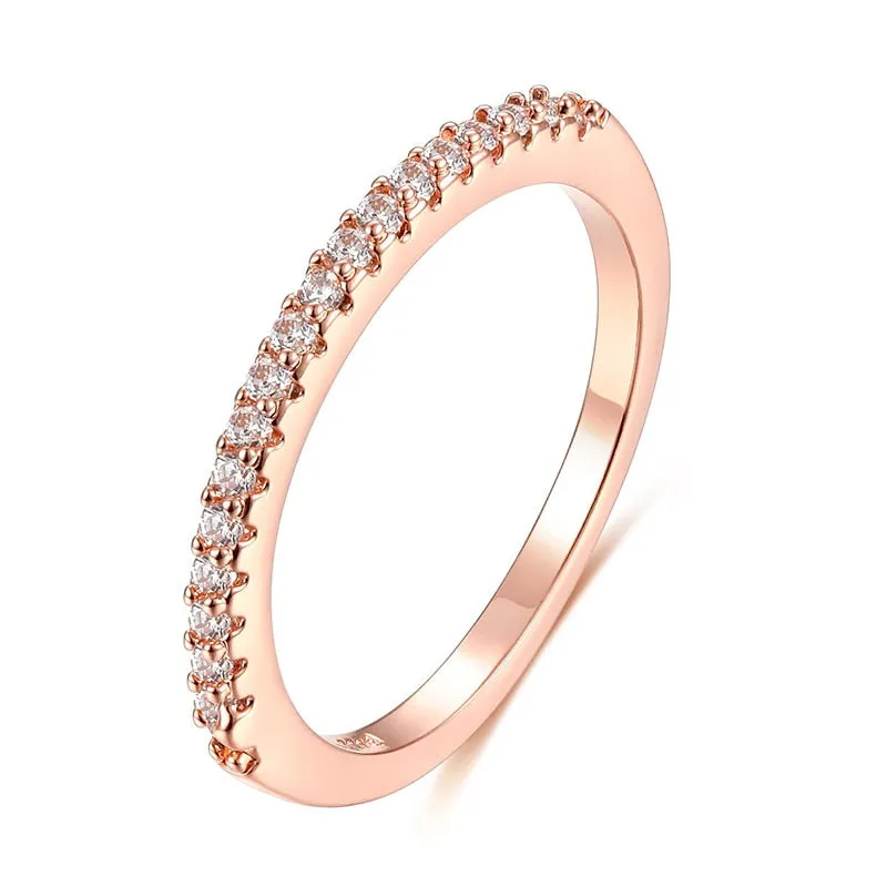 Cubic Zirconia Engagement Crystal Rings